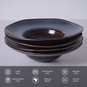 Deep Rim Plate - Set of 4 - H+E Goods Company