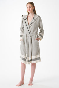 Pixel Turkish Towel Robe - H+E Goods Company