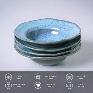 Dessert/Deep Rim Plate Set of 4 - H+E Goods Company