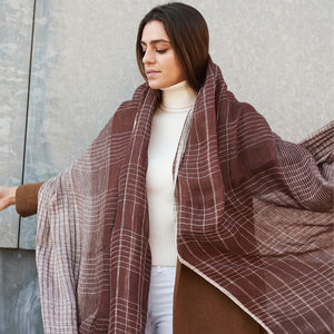 Auro Cinnabar Linen Scarf - H+E Goods Company