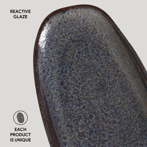 Shallow Organic Oval Platter Large Set of 4 - H+E Goods Company