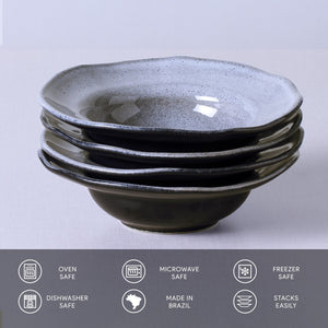 Dessert/Deep Rim Plate Set of 4 - H+E Goods Company