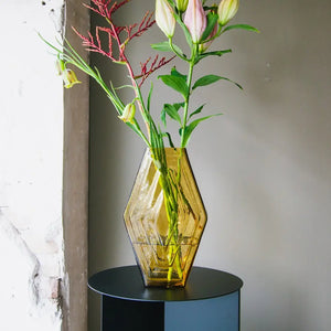 Infinite Hexagon Vase - Amber - H+E Goods Company