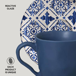 Coffee Cup & Saucer Set of 6 - H+E Goods Company