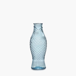 Fish & Fish Bottle Carafe - Blue - H+E Goods Company