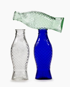 Fish & Fish Bottle Carafe - Green - H+E Goods Company