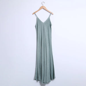 Flowy Long Dress with Thin Straps