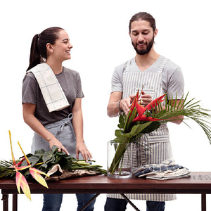 Striped Crossback Bib Apron - H+E Goods Company