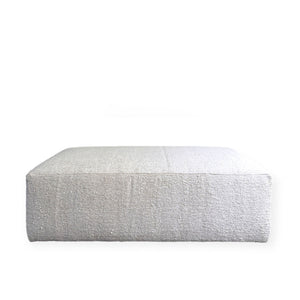 Long Hemp Ottoman with Wood Frame - H+E Goods Company