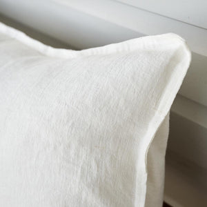 Luca Long Lumbar Pillow - White - H+E Goods Company