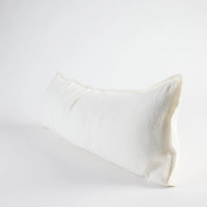 Luca Long Lumbar Pillow - White - H+E Goods Company
