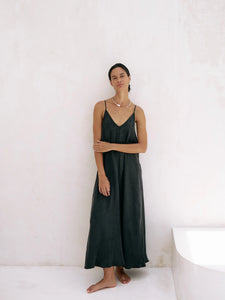 black flowing maxi dress Lucid Flow Maxi Dress