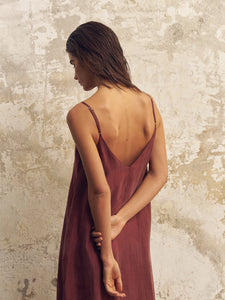 Lucid Flow Maxi Dress - Burgundy - H+E Goods Company