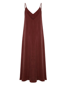 Lucid Flow Maxi Dress - Burgundy - H+E Goods Company