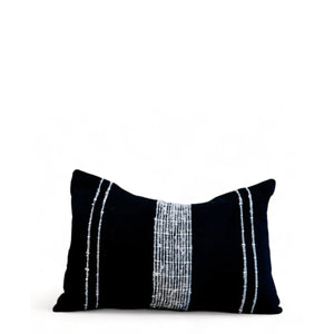 Lyla Lumbar Pillow - Black - H+E Goods Company