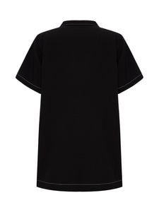 Mae Popover Mini Dress - Black - H+E Goods Company