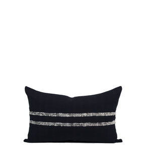 Manta Lumbar Pillow - Black - H+E Goods Company