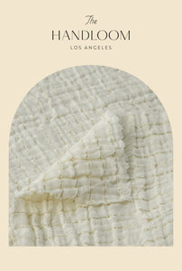 Mare Top - Natural with Gold Stripes - H+E Goods Company