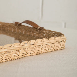 Marsella Rattan Rectangular Tray - H+E Goods Company