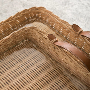 Marsella Rattan Rectangular Tray - H+E Goods Company