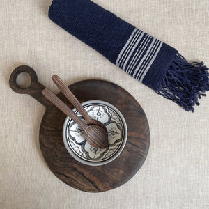 Round Serving Board- Walnut - H+E Goods Company
