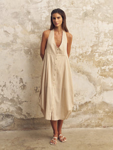 Sahara Sun Maxi Dress - Natural - H+E Goods Company