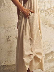 Sahara Sun Maxi Dress - Natural - H+E Goods Company