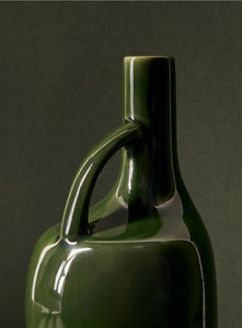 Stoneware Olive Oil Bottle - Green - H+E Goods Company