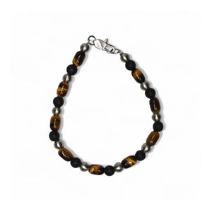 Tiger Eyes & Lava Stone Bracelet - H+E Goods Company