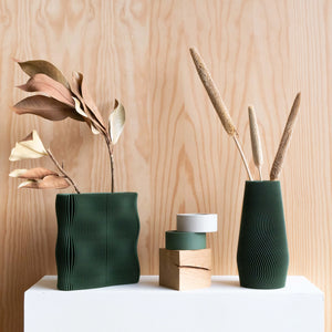 Wave Vase - Green - H+E Goods Company