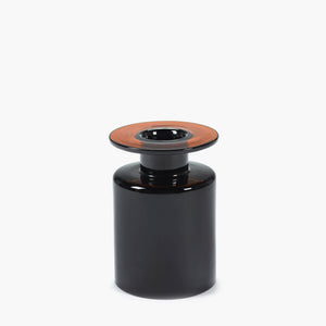 Wind & Fire Medium Vase - Black / Dark Brown - H+E Goods Company