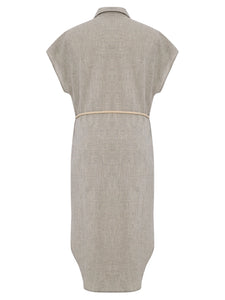 Zaya Shirt Dress - Gray - H+E Goods Company