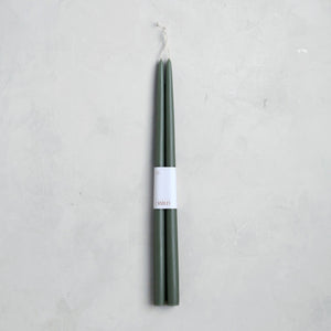 Dipped Taper Candles 18" - Moss - H+E Goods Company