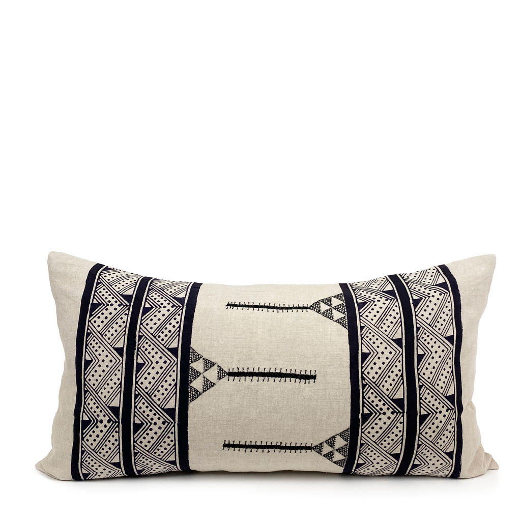 Lana Charcoal Lumbar Pillow – H+E Goods Company