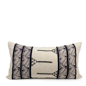 Mancala Charcoal Lumbar Pillow - H+E Goods Company