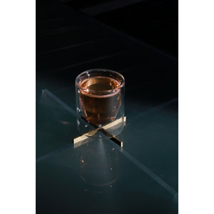 6 oz Double-Wall Clear Glass / Set of 2 - H+E Goods Company