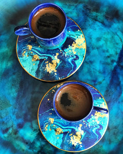 Coffee Mug with Sea Saucer - H+E Goods Company