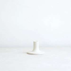 Slim Ceramic Taper Holder - White - H+E Goods Company