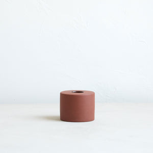 Petite Ceramic Taper Holder - Terracotta - H+E Goods Company