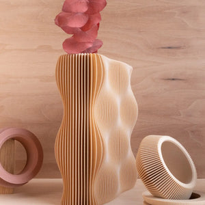 Natural Wave Vase - H+E Goods Company