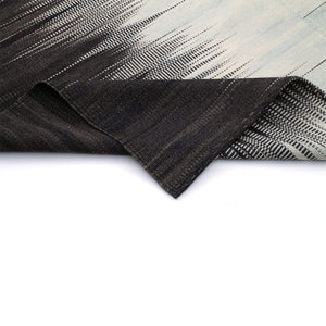 Folded edge of Aktas Modern Kilim Rug - H+E Goods Company