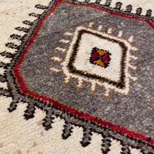 View of one of the motifs on Antalya Vintage Wool Runner - H+E Goods Company