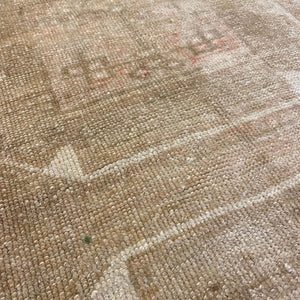 Close-up view of Derya Vintage Oushak Rug - H+E Goods Company