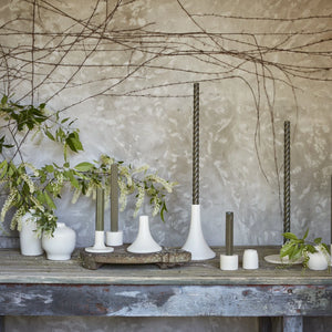 Ceramic Blossom Vase - White - H+E Goods Company