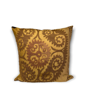 Front view of Hailie Suzani Embroidered Pillow on white background - H+E Goods Company
