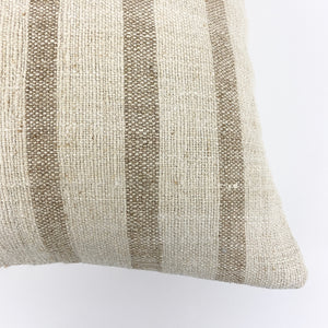 Striped Hemp Pillow - H+E Goods Company