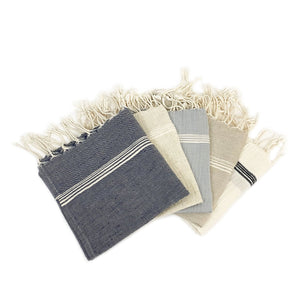 Oyster Soft Linen Hand Towel - H+E Goods Company