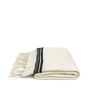 Oyster Soft Linen Turkish Towel - H+E Goods Company
