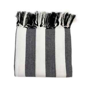 Black & White Turkish Towel - H+E Goods Company
