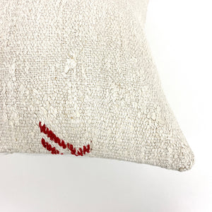 Amber Embroidery Hemp Pillow - H+E Goods Company